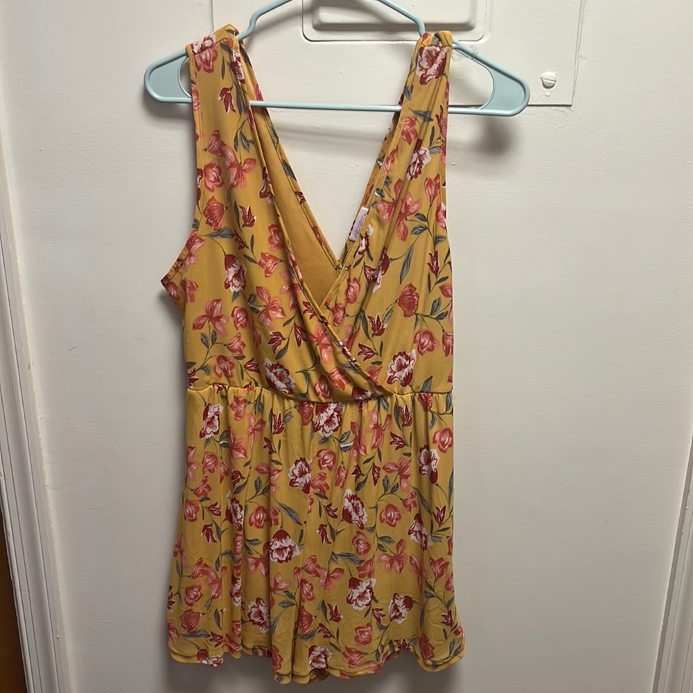 Floral Short Romper